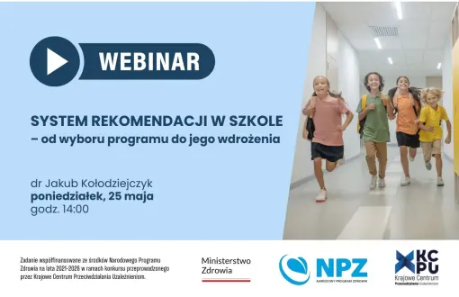 Programy rekomendowane - webinar Jakub Kołodziejczyk