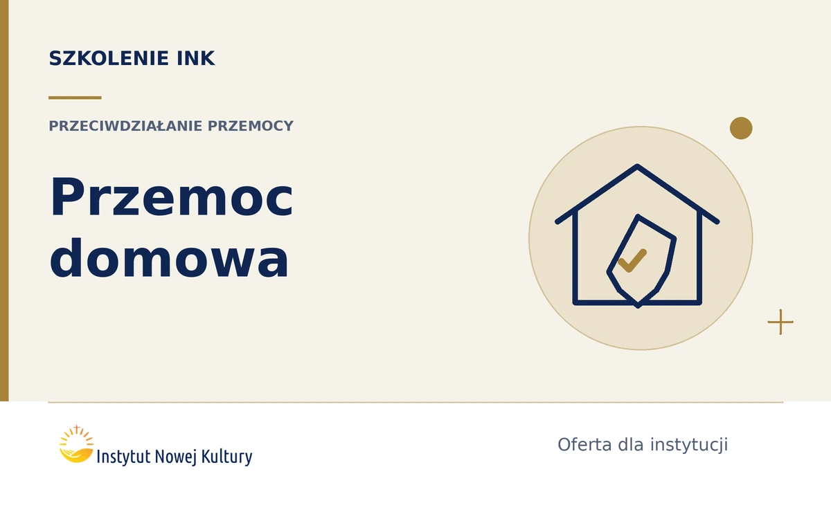 Przeciwdziałanie przemocy domowej - grafika szkolenia