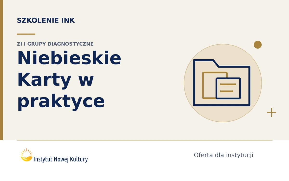 Profesjonalni w działaniu &ndash; Niebieskie Karty dla ZI i grup diagnostyczno-pomocowych - grafika szkolenia