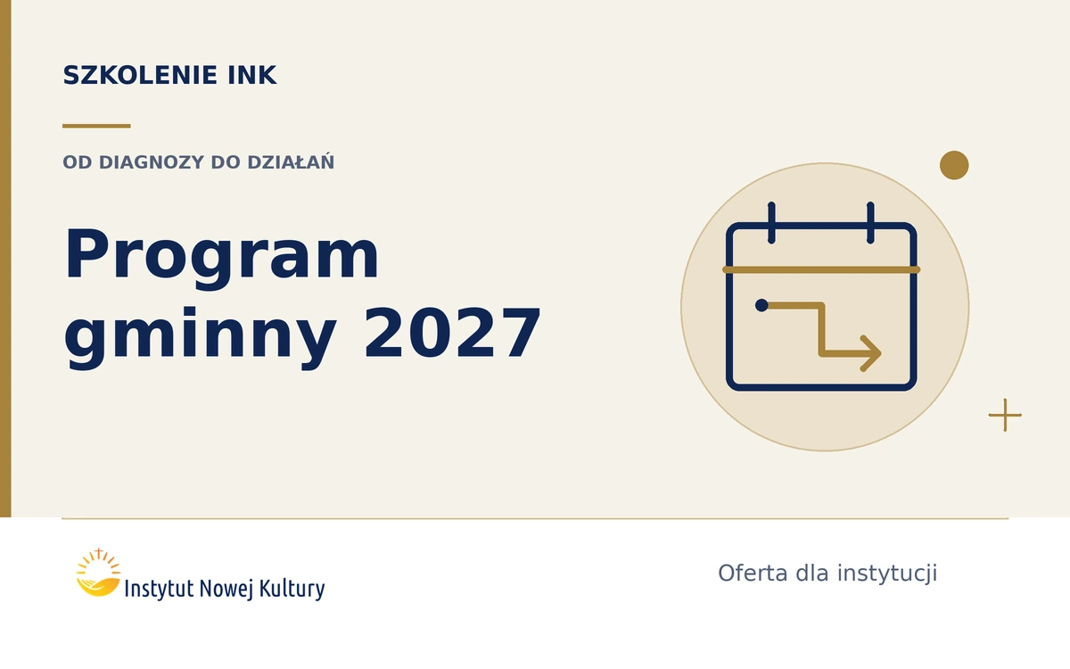 Gminny Program Profilaktyki 2027 &ndash; od diagnozy do działań - grafika szkolenia