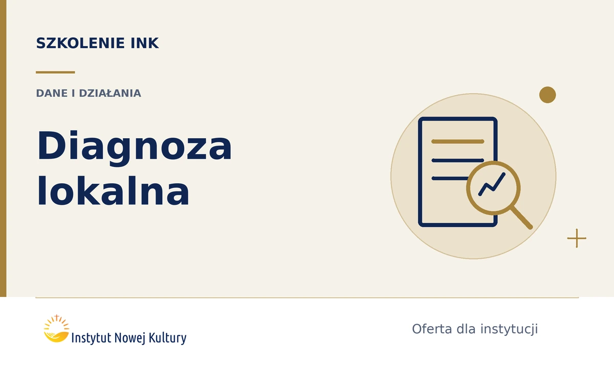 Diagnoza lokalna w praktyce &ndash; jak zamienić dane w konkretne działania profilaktyczne - grafika szkolenia