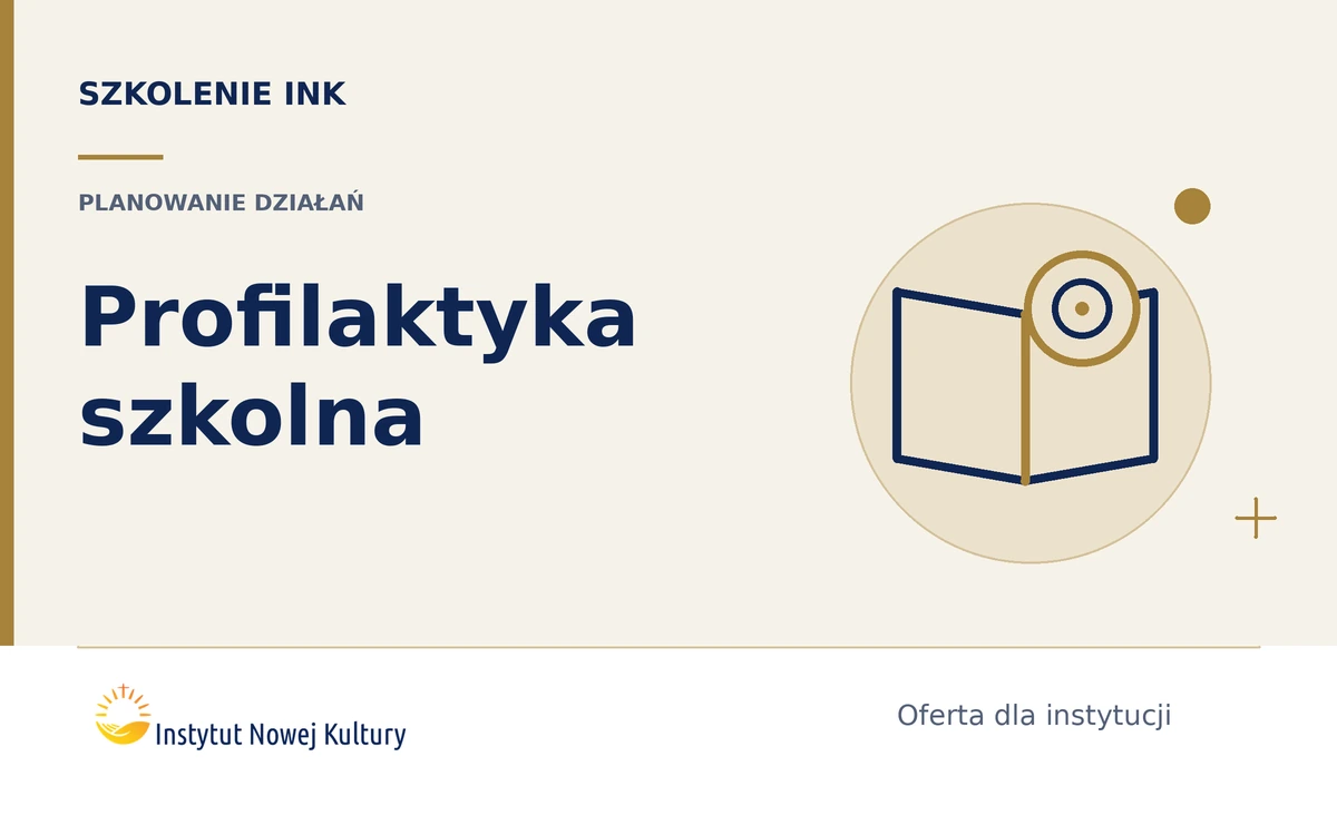 Profilaktyka szkolna, kt&oacute;ra działa &ndash; jak planować działania zamiast jednorazowych pogadanek - grafika szkolenia