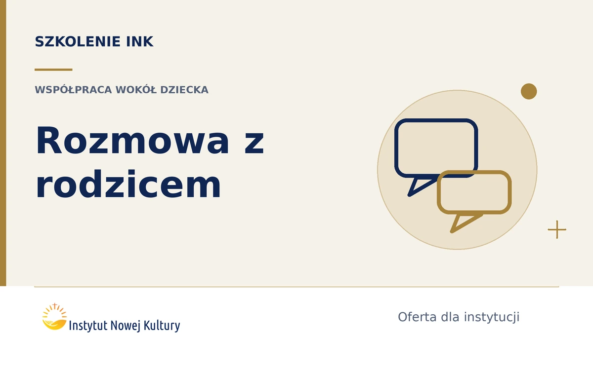Trudna rozmowa z rodzicem &ndash; jak budować wsp&oacute;łpracę wok&oacute;ł dziecka - grafika szkolenia