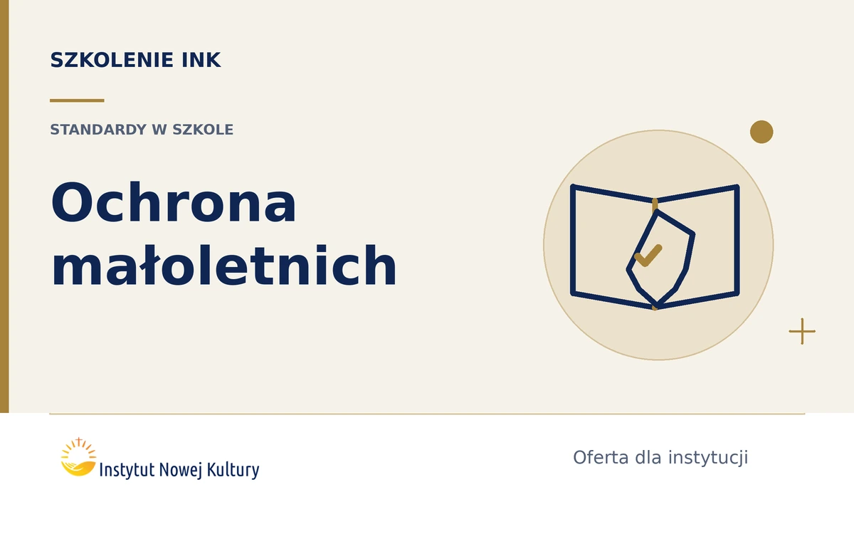 Standardy ochrony małoletnich w praktyce szkoły &ndash; od dokumentu do codziennego reagowania - grafika szkolenia