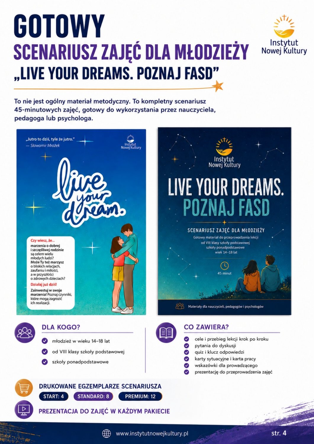Przykład scenariusza lekcji dla młodzieży