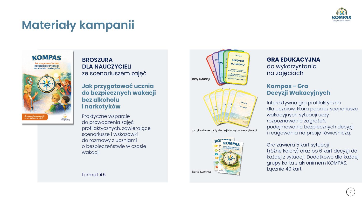 Broszura nauczyciela i gra KOMPAS