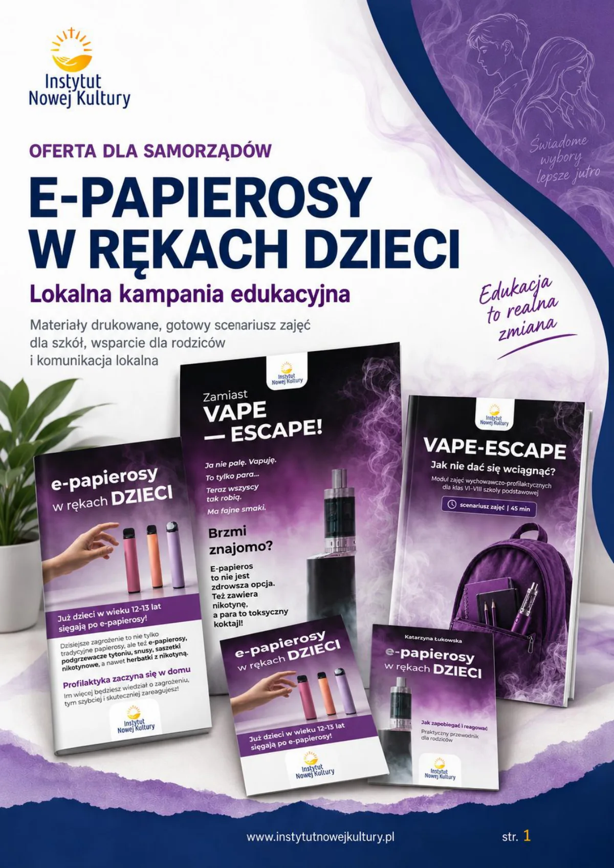 E-papierosy w rękach dzieci &mdash; oferta