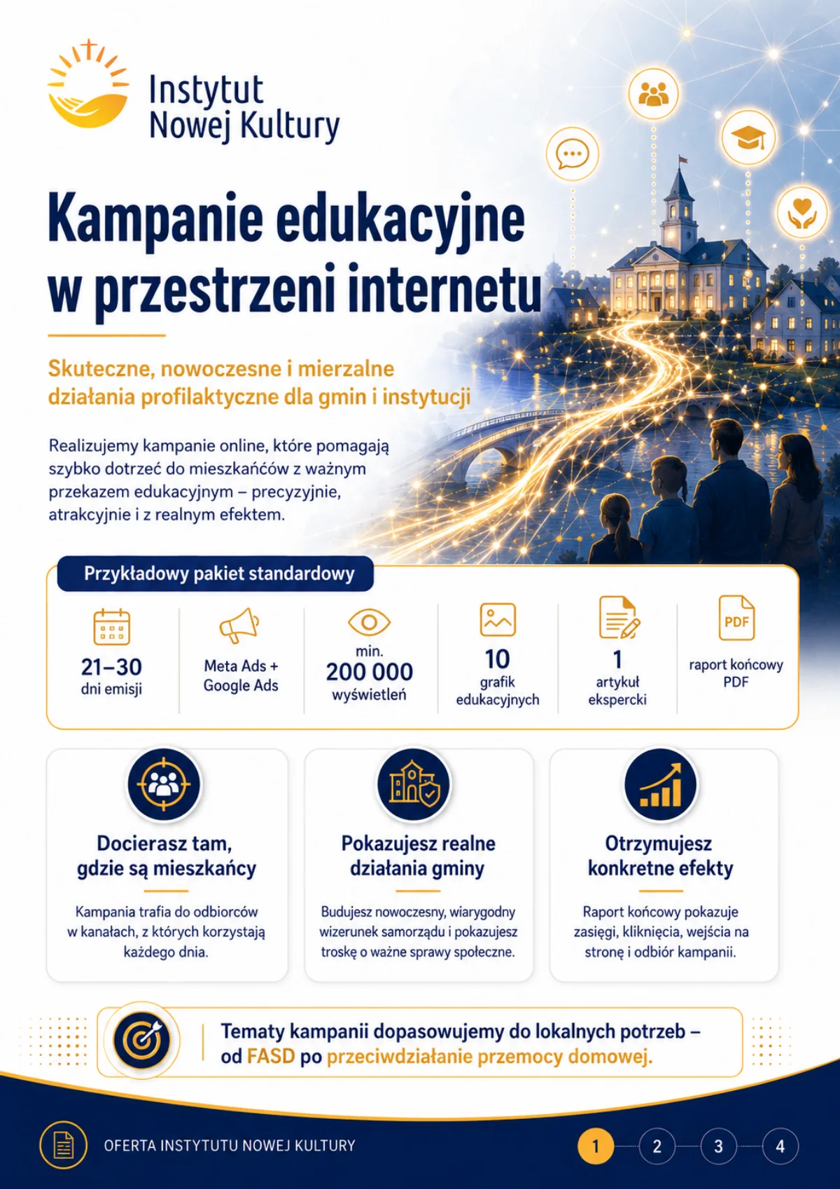 Kampanie edukacyjne w internecie — oferta